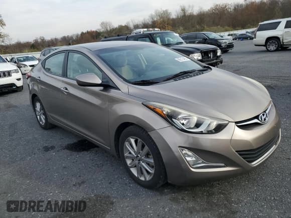 ✅ 2014 Hyundai Elantra SE • VIN: 5NPDH4AE3EH464387 • Lot: 89513465. Listed on Copart with 53,528 mi. Free auction sales archive from the USA and detailed vehicle history report at DreamBid. Image 4.