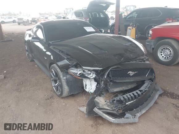 ✅ 2020 Ford Mustang GT • VIN: 1FA6P8CF8L5114975 • Lot: 41285995. Listed on IAAI with Not provided. Free auction sales archive from the USA and detailed vehicle history report at DreamBid. Image 1.