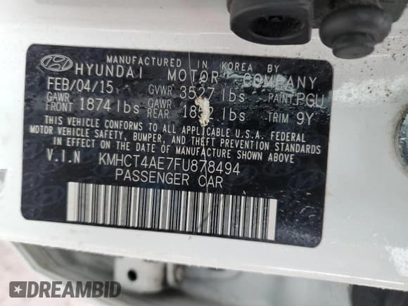 ✅ 2015 Hyundai Accent GLS • VIN: KMHCT4AE7FU878494 • Лот: 45478944. Опубликован ранее на Copart с пробегом 116 836 миль. Бесплатный доступ к архиву аукционных продаж из США и подробный отчёт об истории автомобиля на DreamBid. Изображение 12.