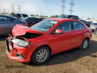 2020 Chevrolet Sonic LT with VIN 1G1JD5SB1L4109674, listed as a Copart auction lot 81451735 with 54,983 mi miles and Non repairable. Bid and sale history available at DreamBid. Image 1.