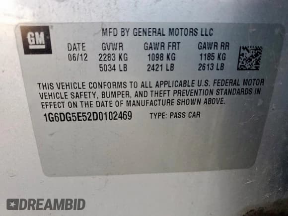 ✅ 2013 Cadillac CTS Luxury • VIN: 1G6DG5E52D0102469 • Lot: 68176035. Wystawiony na Copart z przebiegiem 195 844 mil. Bezpłatny archiwum sprzedaży aukcyjnych z USA i szczegółowy raport historii pojazdu na DreamBid. Zdjęcie 12.
