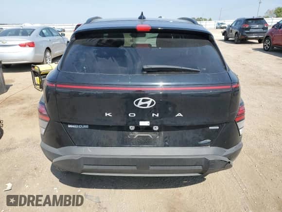 2024 Hyundai Kona SEL with VIN KM8HCCAB3RU147877, listed as a Copart auction lot 81011675 with 6,618 mi miles and Salvage title. Bid and sale history available at DreamBid. Image 6.