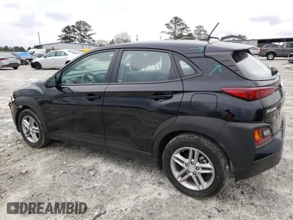 2019 Hyundai Kona SE with VIN KM8K12AA3KU383531, listed as a Copart auction lot 41714423 with 21,846 mi miles and . Bid and sale history available at DreamBid. Image 2.
