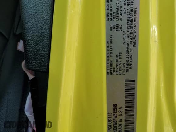 ✅ 2023 Jeep Wrangler Rubicon • VIN: 1C4HJXFN6PW515569 • Lot: 46721135. Listed on Copart with 9,114 mi. Free auction sales archive from the USA and detailed vehicle history report at DreamBid. Image 14.