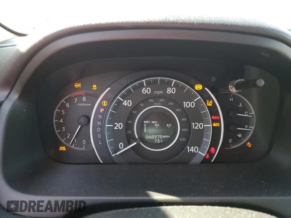 ✅ 2015 Honda CR-V Touring • VIN: 5J6RM3H96FL025356 • Lot: 80180725. Listed on Copart with 68,975 mi. Free auction sales archive from the USA and detailed vehicle history report at DreamBid. Image 9.