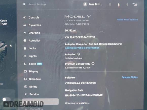 ✅ 2023 Tesla Model Y Long Range • VIN: 7SAYGDEE0PA023719 • Lot: 41974415. Listed on IAAI with 50,152 mi. Free auction sales archive from the USA and detailed vehicle history report at DreamBid. Image 7.