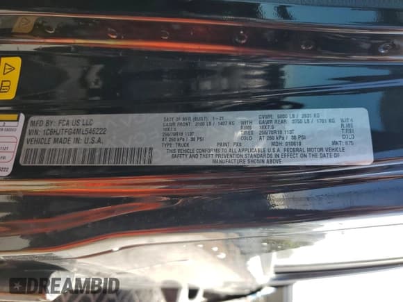 ✅ 2021 Jeep Gladiator High Altitude • VIN: 1C6HJTFG4ML546222 • Лот: 80474614. Опубликован ранее на Copart с пробегом Не указан. Бесплатный доступ к архиву аукционных продаж из США и подробный отчёт об истории автомобиля на DreamBid. Изображение 12.