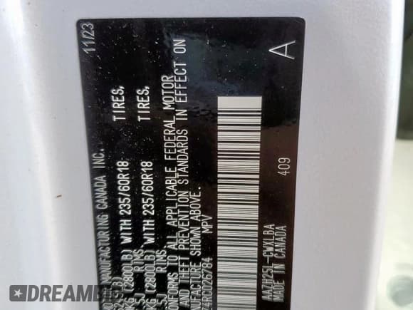 ✅ 2024 Lexus NX 350h • VIN: 2T2AKCEZ4RC026784 • Lot: 59357845. Wystawiony na Copart z przebiegiem 13 368 mil. Bezpłatny archiwum sprzedaży aukcyjnych z USA i szczegółowy raport historii pojazdu na DreamBid. Zdjęcie 14.