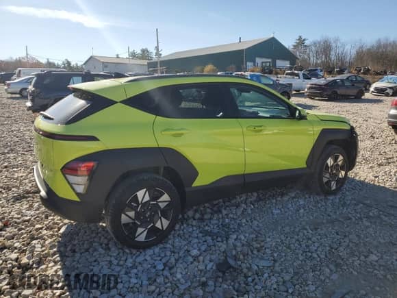 2024 Hyundai Kona SEL with VIN KM8HBCAB2RU109382, listed as a Copart auction lot 78201594 with 12,394 mi miles and Salvage title. Bid and sale history available at DreamBid. Image 3.