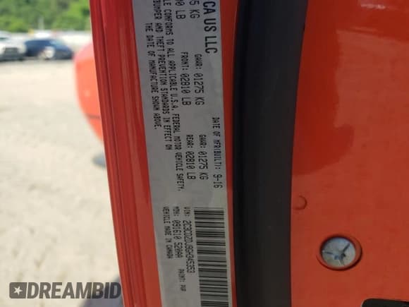 ✅ 2016 Dodge Challenger SRT 392 • VIN: 2C3CDZDJ9GH345353 • Lot: 58031254. Wystawiony na Copart z przebiegiem 40 965 mil. Bezpłatny archiwum sprzedaży aukcyjnych z USA i szczegółowy raport historii pojazdu na DreamBid. Zdjęcie 12.