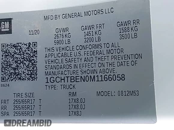 2021 Chevrolet Colorado 4WD Work Truck с VIN 1GCHTBEN0M1166058, выставлен на аукционе IAAI как лот 42654508 с пробегом 75 445 миль миль и . История ставок и продаж доступна на DreamBid. Изображение 9.