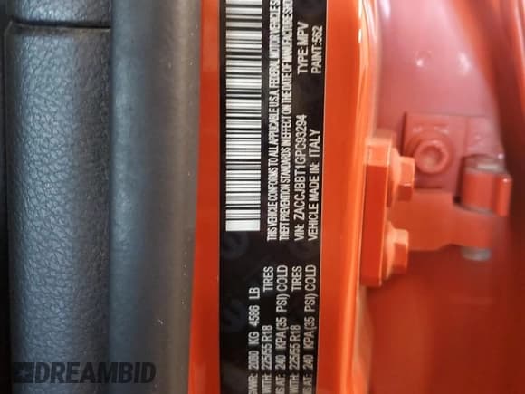 ✅ 2016 Jeep Renegade Latitude • VIN: ZACCJBBT1GPC93294 • Lot: 80441505. Listed on Copart with 92,906 mi. Free auction sales archive from the USA and detailed vehicle history report at DreamBid. Image 13.