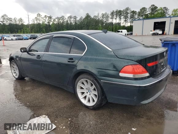 ✅ 2003 BMW 7 Series 745Li • VIN: WBAGN63473DR11860 • Lot: 54340025. Listed on Copart with Not provided. Free auction sales archive from the USA and detailed vehicle history report at DreamBid. Image 2.