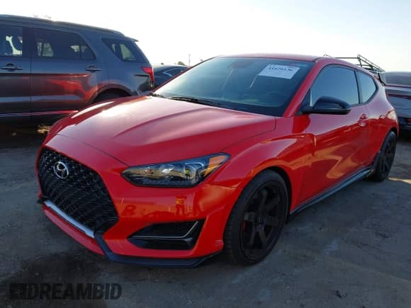 2022 Hyundai Veloster with VIN KMHT36AH3NU013929, listed as a IAAI auction lot 41626136 with 20,117 mi miles and . Bid and sale history available at DreamBid. Image 2.