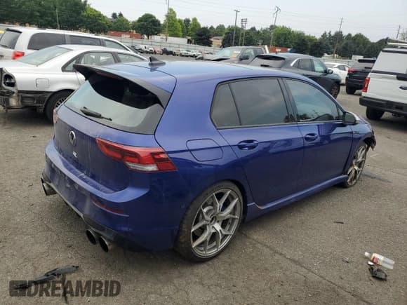 ✅ 2023 Volkswagen Golf R • VIN: WVWFB7CD4PW142841 • Lot: 71289355. Listed on Copart with 26,852 mi. Free auction sales archive from the USA and detailed vehicle history report at DreamBid. Image 3.