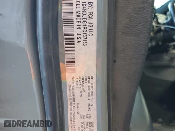 ✅ 2024 Dodge Durango GT Plus • VIN: 1C4RDJDG1RC157153 • Lot: 92370965. Wystawiony na Copart z przebiegiem 50 051 mil. Bezpłatny archiwum sprzedaży aukcyjnych z USA i szczegółowy raport historii pojazdu na DreamBid. Zdjęcie 14.