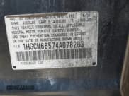 ✅ 2004 Honda Accord EX • VIN: 1HGCM66574A078283 • Lot: 43869402. Listed on IAAI with 92,959 mi. Free auction sales archive from the USA and detailed vehicle history report at DreamBid. Image 9.