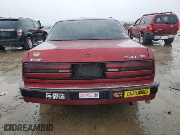 ✅ 1989 Buick Regal • VIN: 2G4WB14T0K1452712 • Lot: 86202844. Listed on Copart with 165,184 mi. Free auction sales archive from the USA and detailed vehicle history report at DreamBid. Image 6.