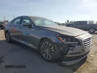2015 Hyundai Genesis 3.8L with VIN KMHGN4JE8FU086141, listed as a Copart auction lot 77442744 with 134,477 mi miles and Salvage title. Bid and sale history available at DreamBid. Image 4.