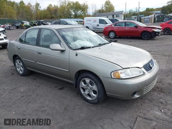 ✅ 2003 Nissan Sentra GXE • VIN: 3N1CB51D33L804907 • Lot: 43469910. Listed on IAAI with 67,005 mi. Free auction sales archive from the USA and detailed vehicle history report at DreamBid. Image 1.