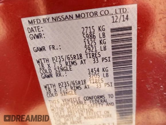 ✅ 2015 Nissan Pathfinder SL • VIN: 5N1AR2MN3FC631811 • Лот: 68503365. Опубликован ранее на Copart с пробегом 215 369 миль. Бесплатный доступ к архиву аукционных продаж из США и подробный отчёт об истории автомобиля на DreamBid. Изображение 13.