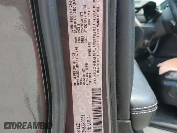 2022 Jeep Grand Cherokee Altitude with VIN 1C4RJGAG3N8630631, listed as a Copart auction lot 59544235 with 23,655 mi miles and Salvage title. Bid and sale history available at DreamBid. Image 12.