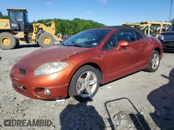 ✅ 2007 Mitsubishi Eclipse GS • VIN: 4A3AL25F07E030582 • Lot: 57550325. Wystawiony na Copart z przebiegiem 106 538 mil. Bezpłatny archiwum sprzedaży aukcyjnych z USA i szczegółowy raport historii pojazdu na DreamBid. Zdjęcie 1.