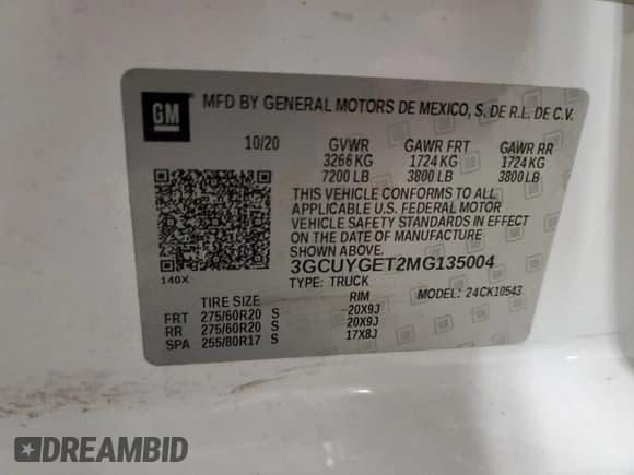 ✅ 2021 Chevrolet Silverado 1500 LTZ • VIN: 3GCUYGET2MG135004 • Lot: 50825955. Wystawiony na Copart z przebiegiem 53 594 mil. Bezpłatny archiwum sprzedaży aukcyjnych z USA i szczegółowy raport historii pojazdu na DreamBid. Zdjęcie 14.
