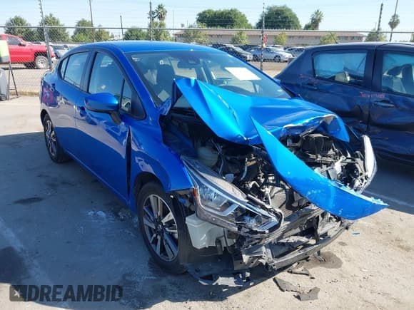 ✅ 2022 Nissan Versa SV • VIN: 3N1CN8EV4NL860126 • Lot: 42626292. Listed on IAAI with 51,514 mi. Free auction sales archive from the USA and detailed vehicle history report at DreamBid. Image 1.