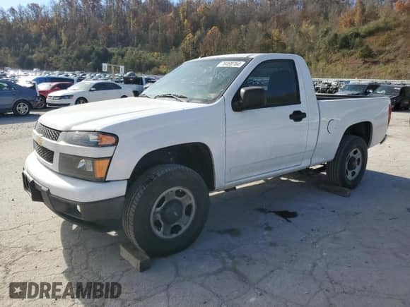 2012 Chevrolet Colorado Work Truck with VIN 1GCGTBF95C8123466, listed as a Copart auction lot 76468764 with 126,145 mi miles and Salvage title. Bid and sale history available at DreamBid. Image 1.