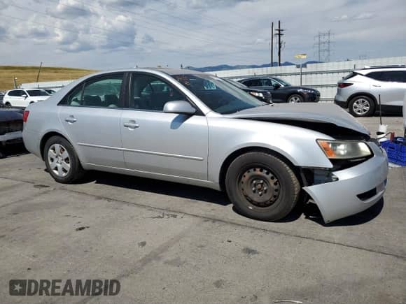 2008 Hyundai Sonata GLS with VIN 5NPET46F08H315279, listed as a Copart auction lot 63094584 with 54,044 mi miles and Salvage title. Bid and sale history available at DreamBid. Image 4.