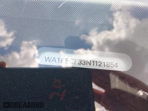 ✅ 2022 Audi Q3 S line Premium Plus • VIN: WA1EECF33N1121854 • Lot: 43111647. Listed on IAAI with 50,748 mi. Free auction sales archive from the USA and detailed vehicle history report at DreamBid. Image 9.