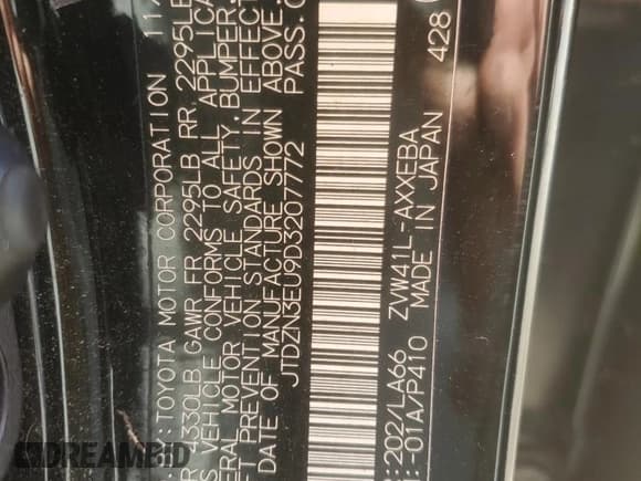 ✅ 2013 Toyota Prius Three • VIN: JTDZN3EU9D3207772 • Lot: 84929445. Wystawiony na Copart z przebiegiem 231 173 mil. Bezpłatny archiwum sprzedaży aukcyjnych z USA i szczegółowy raport historii pojazdu na DreamBid. Zdjęcie 12.