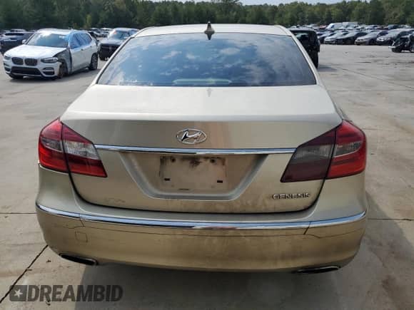 2012 Hyundai Genesis 3.8L with VIN KMHGC4DD6CU195749, listed as a Copart auction lot 72518794 with 238,164 mi miles and Salvage title. Bid and sale history available at DreamBid. Image 6.