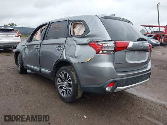 2018 Mitsubishi Outlander SE with VIN JA4AD3A38JZ017431, listed as a IAAI auction lot 42257141 with 91,808 mi miles and . Bid and sale history available at DreamBid. Image 3.