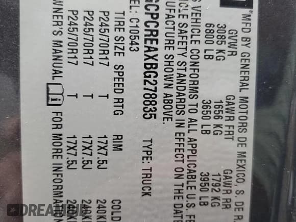 ✅ 2011 Chevrolet Silverado 1500 LS • VIN: 3GCPCREAXBG278835 • Lot: 71118344. Listed on Copart with 117,153 mi. Free auction sales archive from the USA and detailed vehicle history report at DreamBid. Image 12.