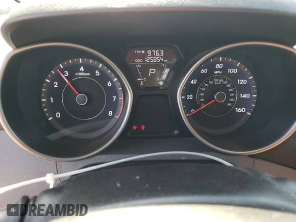 2012 Hyundai Elantra Limited with VIN 5NPDH4AE3CH090814, listed as a Copart auction lot 85835315 with 125,854 mi miles and Salvage title. Bid and sale history available at DreamBid. Image 9.