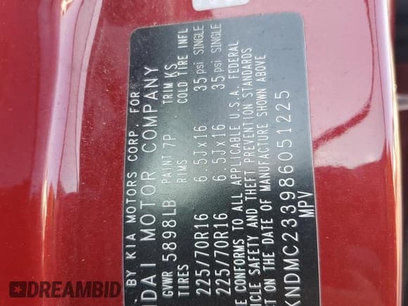 ✅ 2008 Hyundai Entourage GLS • VIN: KNDMC233986051225 • Лот: 72537714. Опубликован ранее на Copart с пробегом 173 143 миль. Бесплатный доступ к архиву аукционных продаж из США и подробный отчёт об истории автомобиля на DreamBid. Изображение 13.