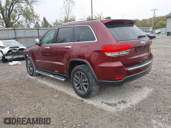 ✅ 2019 Jeep Grand Cherokee Limited • VIN: 1C4RJEBG9KC530268 • Lot: 43549522. Listed on IAAI with 87,543 mi. Free auction sales archive from the USA and detailed vehicle history report at DreamBid. Image 3.