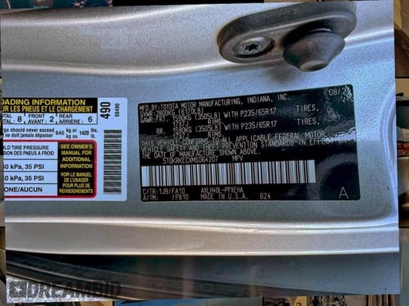 ✅ 2021 Toyota Sienna LE • VIN: 5TDKRKECXMS064207 • Лот: 96793045. Опубликован ранее на Copart с пробегом 311 239 миль. Бесплатный доступ к архиву аукционных продаж из США и подробный отчёт об истории автомобиля на DreamBid. Изображение 10.