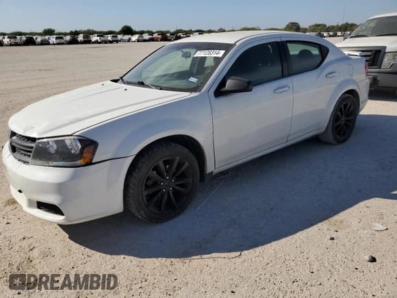 ✅ 2014 Dodge Avenger SE • VIN: 1C3CDZAB5EN237667 • Лот: 77128314. Опубликован ранее на Copart с пробегом 86 423 миль. Бесплатный доступ к архиву аукционных продаж из США и подробный отчёт об истории автомобиля на DreamBid. Изображение 1.