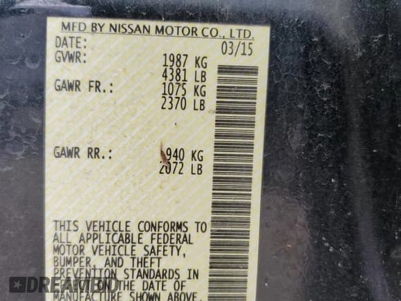 ✅ 2015 Nissan Altima SL • VIN: 1N4BL3AP6FC287063 • Lot: 84056285. Listed on Copart with 166,895 mi. Free auction sales archive from the USA and detailed vehicle history report at DreamBid. Image 12.