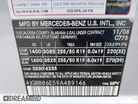 ✅ 2009 Mercedes-Benz M 350 • VIN: 4JGBB86E59A489146 • Lot: 43600731. Wystawiony na IAAI z przebiegiem 154 030 mil. Bezpłatny archiwum sprzedaży aukcyjnych z USA i szczegółowy raport historii pojazdu na DreamBid. Zdjęcie 9.