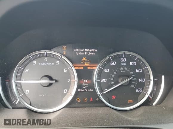 ✅ 2019 Acura TLX Technology • VIN: 19UUB1F51KA010376 • Lot: 80939795. Listed on Copart with 86,277 mi. Free auction sales archive from the USA and detailed vehicle history report at DreamBid. Image 9.