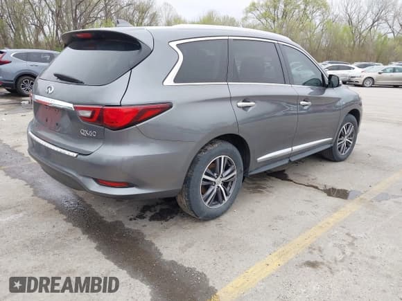 ✅ 2019 Infiniti QX60 Pure • VIN: 5N1DL0MN0KC516547 • Lot: 41947705. Listed on IAAI with 83,454 mi. Free auction sales archive from the USA and detailed vehicle history report at DreamBid. Image 4.