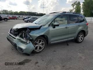 2016 Subaru Forester Touring with VIN JF2SJAXC7GH423845, listed as a Copart auction lot 57290725 with 79,589 mi miles and Salvage title. Bid and sale history available at DreamBid. Image 1.