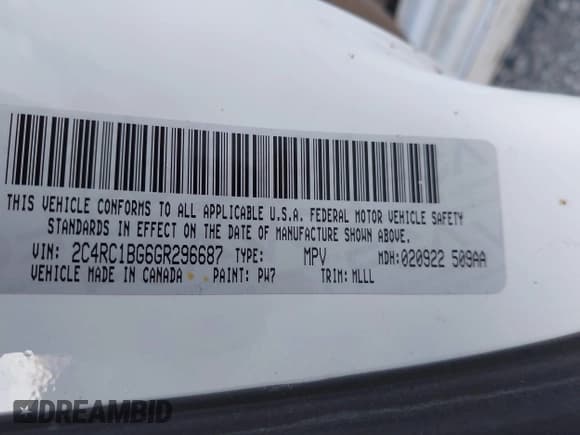 ✅ 2016 Chrysler Town & Country Touring • VIN: 2C4RC1BG6GR296687 • Лот: 43451966. Опубликован ранее на IAAI с пробегом 201 470 миль. Бесплатный доступ к архиву аукционных продаж из США и подробный отчёт об истории автомобиля на DreamBid. Изображение 9.
