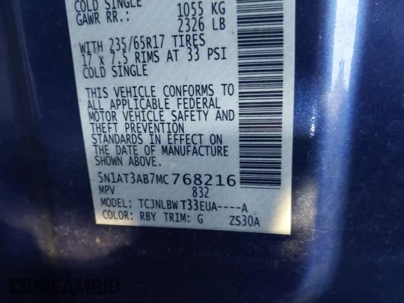 ✅ 2021 Nissan Rogue S • VIN: 5N1AT3AB7MC768216 • Лот: 43528542. Опубликован ранее на IAAI с пробегом 77 939 миль. Бесплатный доступ к архиву аукционных продаж из США и подробный отчёт об истории автомобиля на DreamBid. Изображение 9.