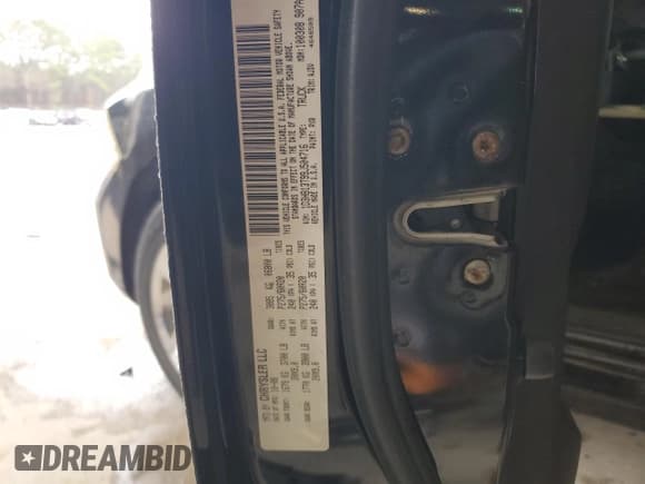 ✅ 2009 Dodge 1500 SLT • VIN: 1D3HB13T99J504716 • Lot: 45773275. Wystawiony na Copart z przebiegiem 156 317 mil. Bezpłatny archiwum sprzedaży aukcyjnych z USA i szczegółowy raport historii pojazdu na DreamBid. Zdjęcie 12.