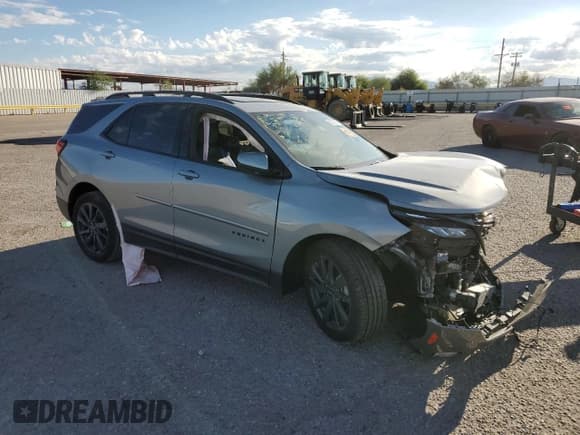 ✅ 2024 Chevrolet Equinox RS • VIN: 3GNAXMEG5RL361745 • Lot: 82208955. Listed on Copart with 7,005 mi. Free auction sales archive from the USA and detailed vehicle history report at DreamBid. Image 4.